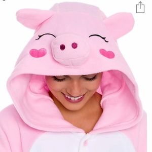 Womens Pajamas Pig Onesie Costume